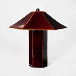 Threshold designed w/Studio McGee Double Ceramic Table Lamp Maroon - Threshold™ designed with Studio McGee