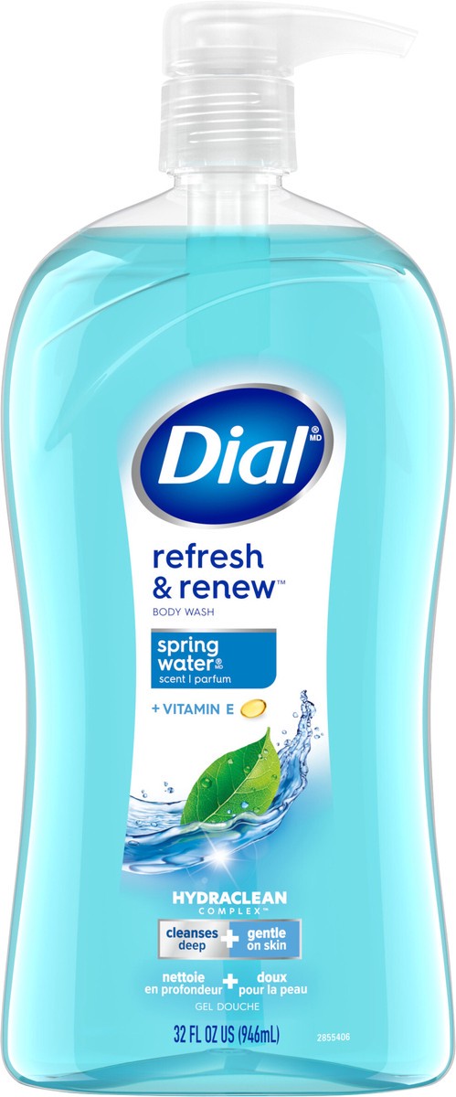 slide 3 of 3, Dial Body Wash, Spring Water, 32 fl oz, 32 fl oz