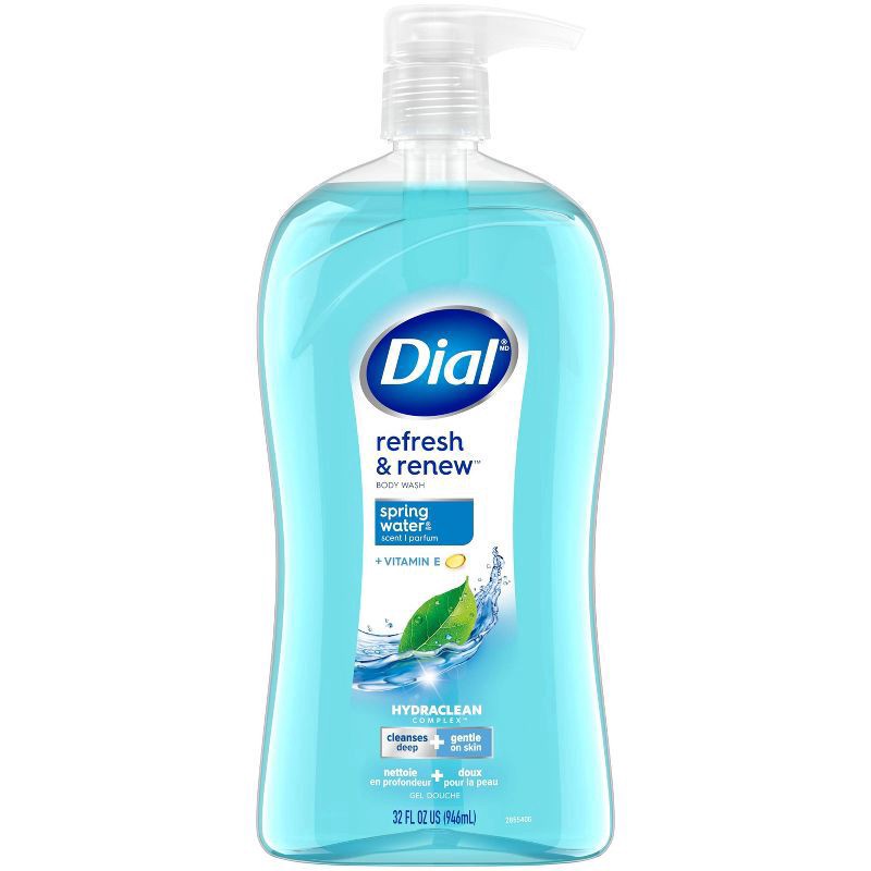 slide 1 of 3, Dial Body Wash, Spring Water, 32 fl oz, 32 fl oz