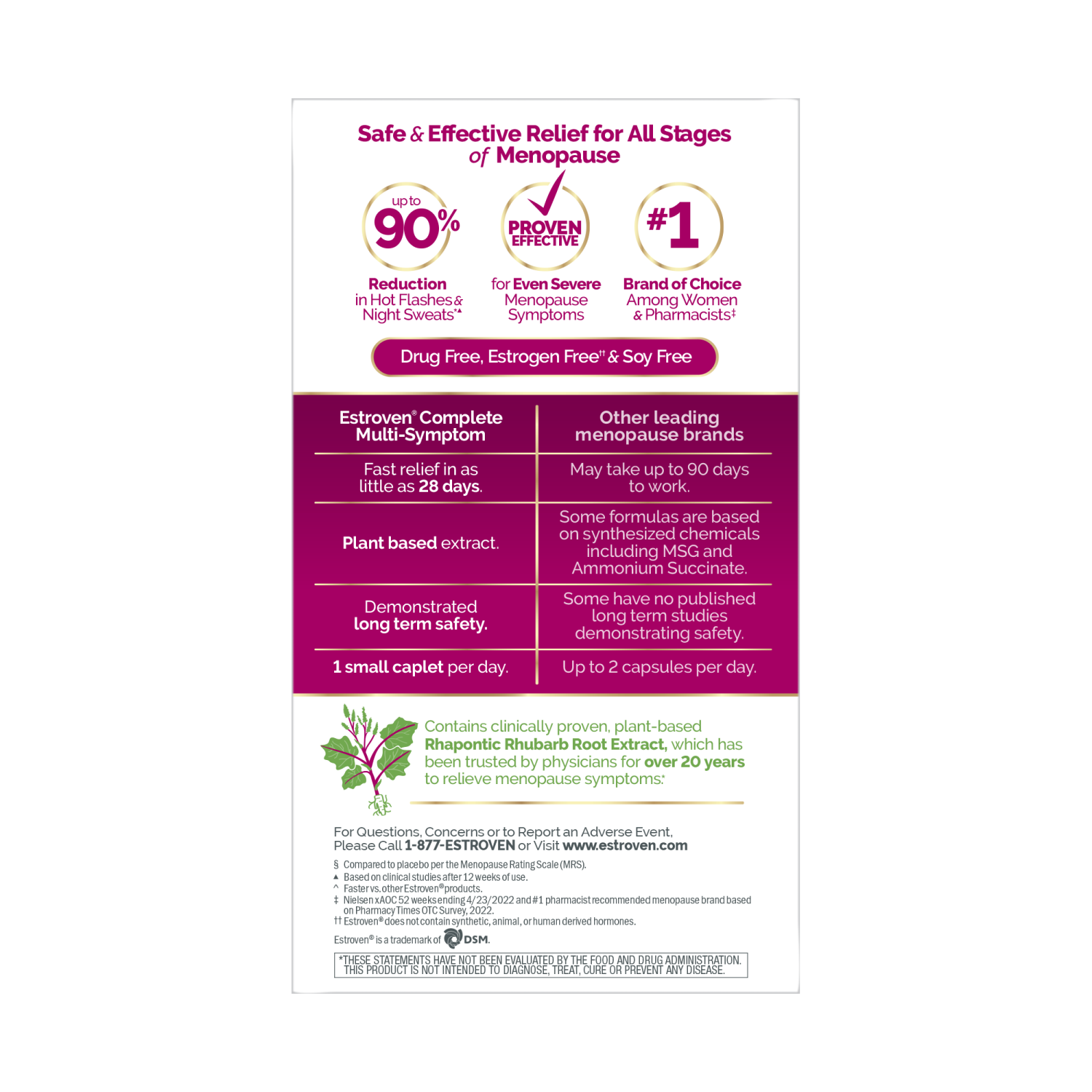 slide 2 of 6, Estroven Complete Multi-Symptom Menopause Relief 28 Caplets, 28 ct