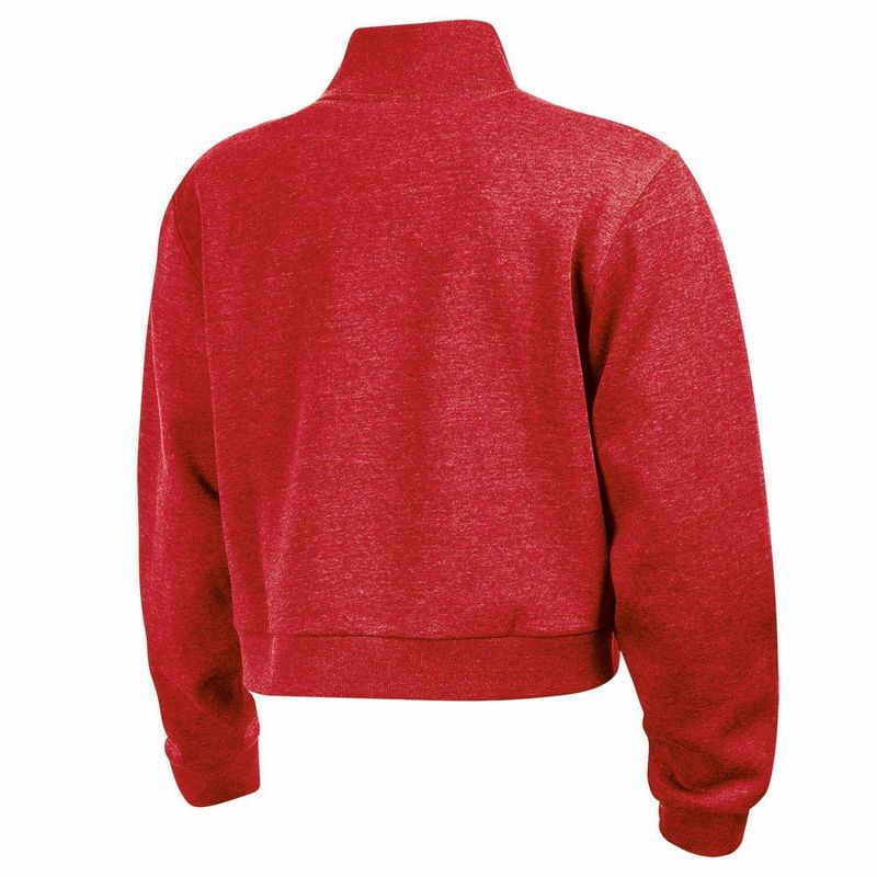 slide 2 of 3, NCAA Utah Utes Women's Quarter Zipped Sweatshirt - L: Fleece Pullover, 1 ct