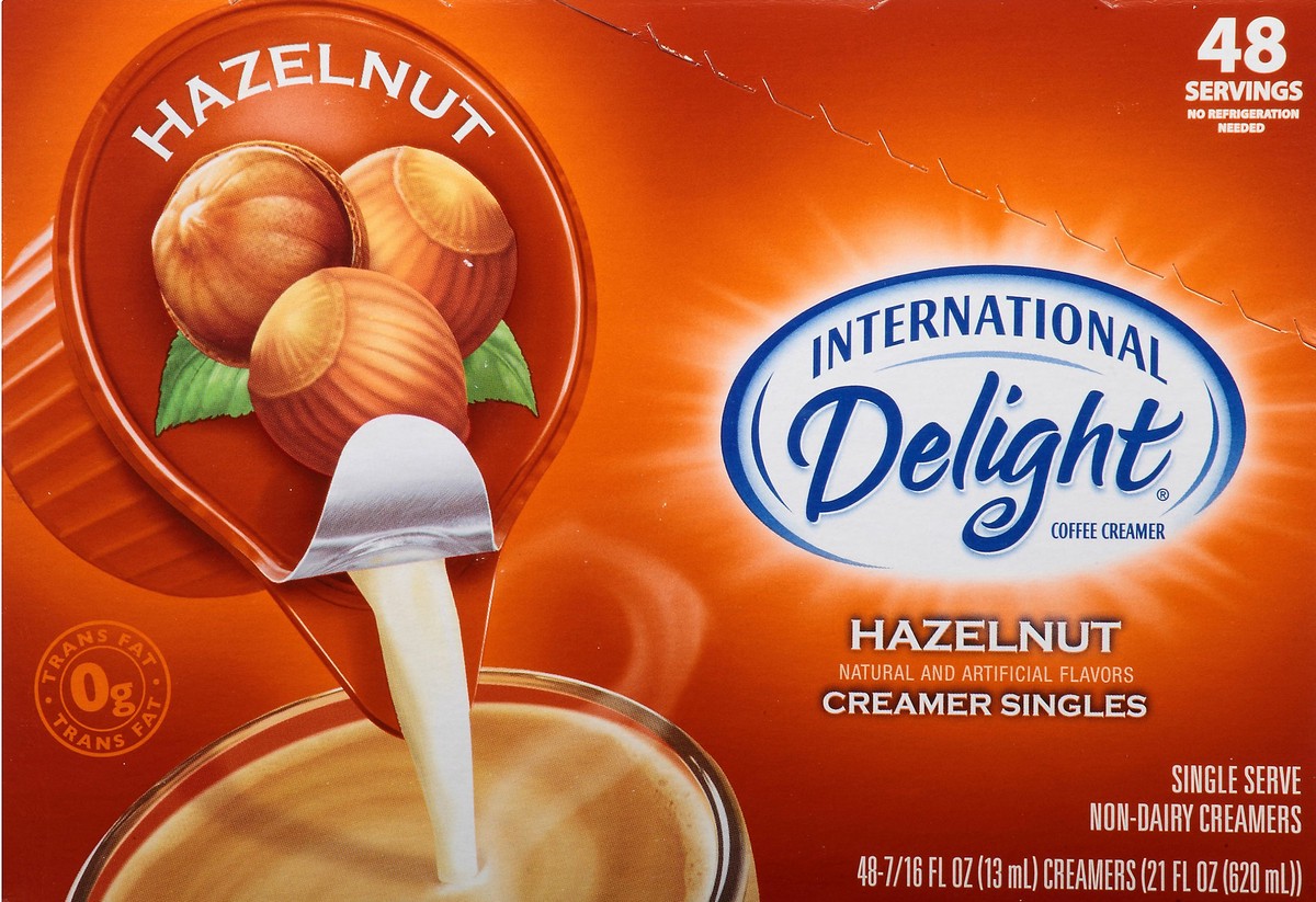 slide 5 of 6, International Delight Coffee Creamer Singles, Hazelnut- 48 ct, 48 ct
