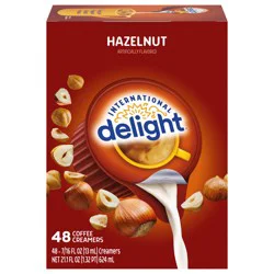 International Delight Hazelnut Coffee Creamer Singles, 48 Count