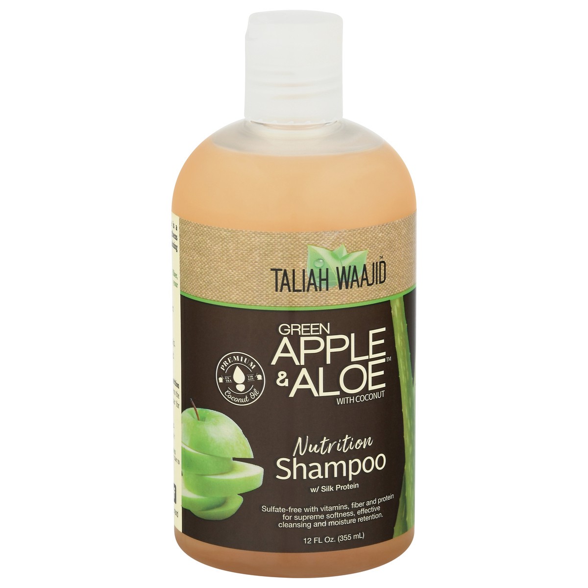 slide 2 of 9, Taliah Waajid Green Apple & Aloe Nutrition Shampoo With Coconut, 12 fl oz