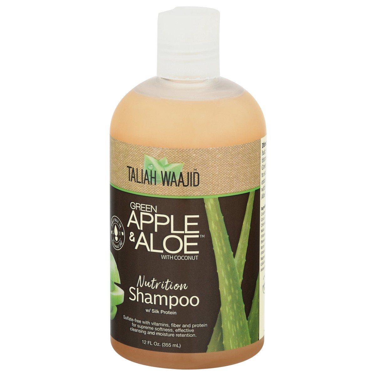 slide 3 of 9, Taliah Waajid Green Apple & Aloe Nutrition Shampoo With Coconut, 12 fl oz