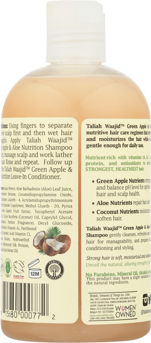 slide 5 of 9, Taliah Waajid Green Apple & Aloe Nutrition Shampoo With Coconut, 12 fl oz