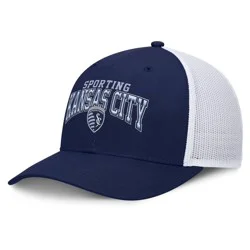 MLS Sporting Kansas City Structured Mesh Back Hat: Adjustable Cotton Baseball Cap, One Size Fits Most