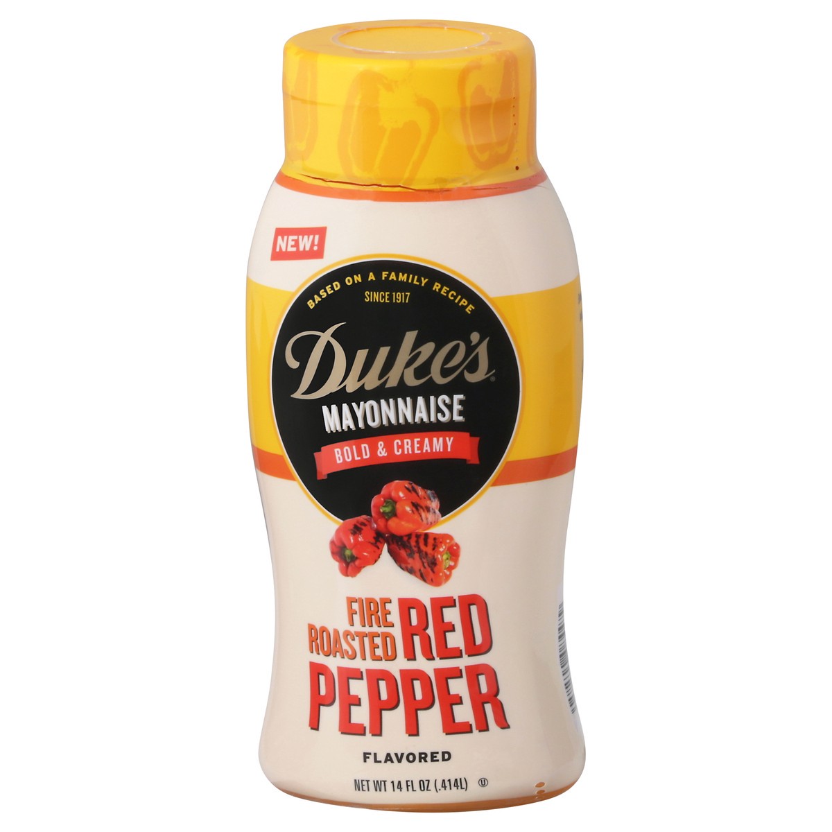 slide 3 of 9, Duke's Fire Roasted Red Pepper Mayonnaise 14 fl oz, 14 fl oz