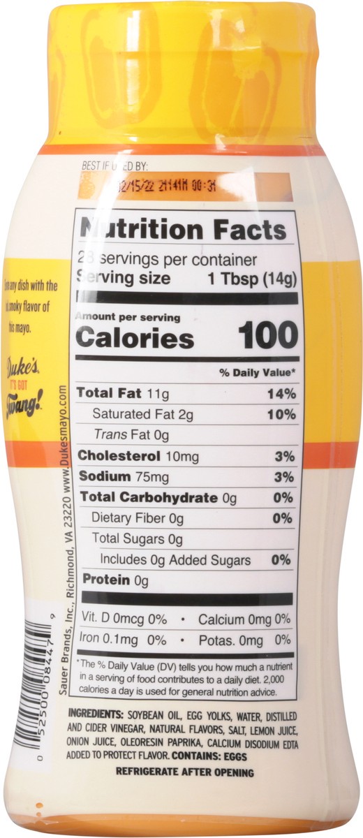 slide 5 of 9, Duke's Fire Roasted Red Pepper Mayonnaise 14 fl oz, 14 fl oz