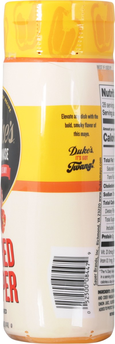 slide 8 of 9, Duke's Fire Roasted Red Pepper Mayonnaise 14 fl oz, 14 fl oz
