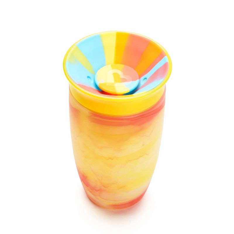 slide 2 of 3, Munchkin 10oz Miracle 360° Tropical Swirl Sippy Cup Radical Rainbow, 10 oz