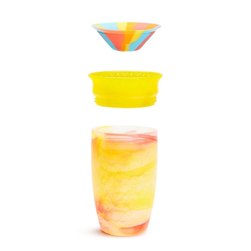 slide 3 of 3, Munchkin 10oz Miracle 360° Tropical Swirl Sippy Cup Radical Rainbow, 10 oz