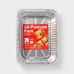 All Purpose Aluminum Disposable Bakeware with Lid - 2ct - up&up™