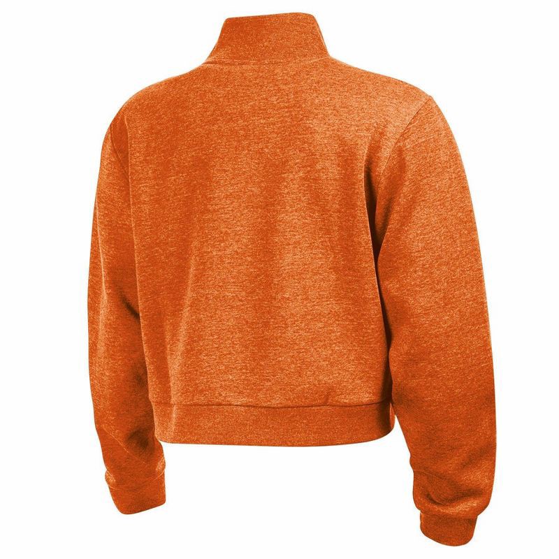 slide 2 of 3, NCAA Clemson Tigers Women's Quarter Zipped Sweatshirt - M: Lightweight Fleece Pullover, 1 ct