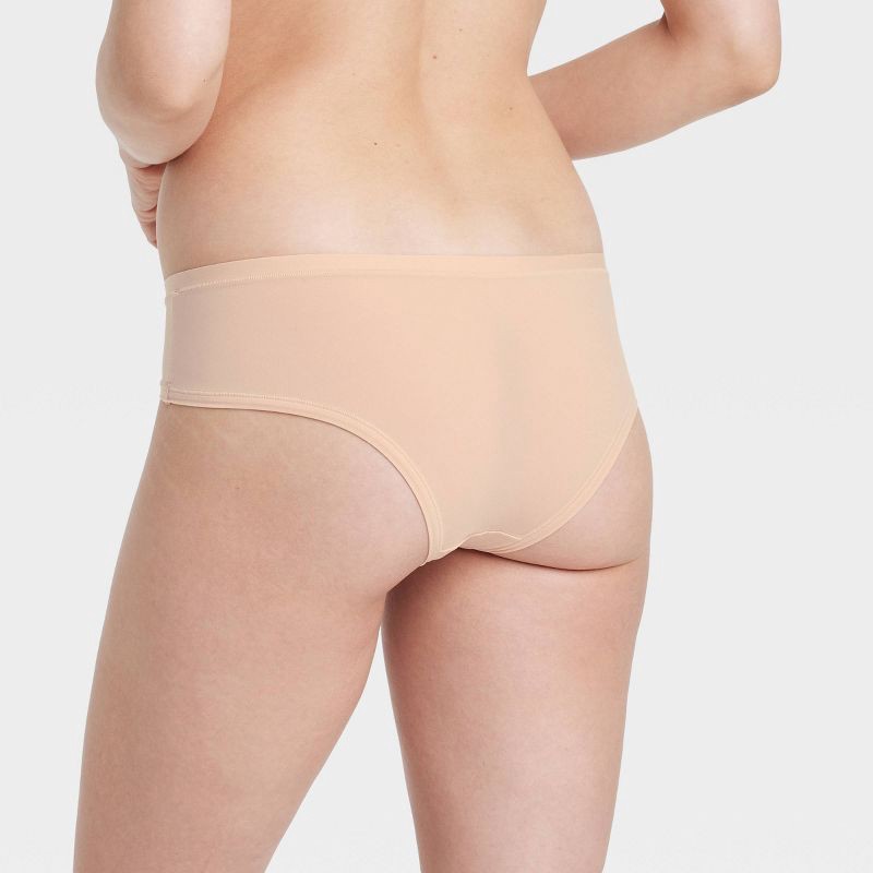 slide 2 of 5, Women's Luxe Stretch Cheeky Underwear - Auden™ Soft Beige XL: Low Rise, Lightweight Knit, Cotton Gusset, Pull-On Style, 1 ct