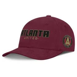 MLS Atlanta United FC Structured Hat: Cotton Adjustable Baseball Cap, One Size Fits Most