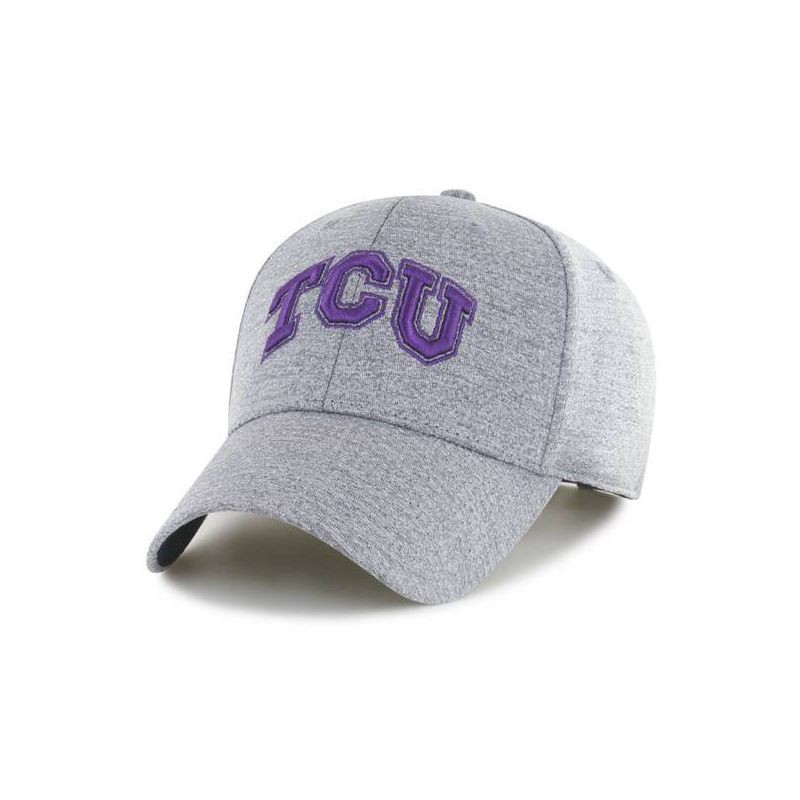 slide 1 of 3, NCAA TCU Horned Frogs Gray Rodeo Snapback Baseball Hat: Adjustable Woven Polyester, 1 ct