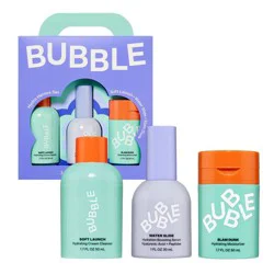 Bubble Skincare Hydro Heroes 3-Step Hydration Routine Kit: For Normal, Sensitive, Very Dry Skin, Vegan, Alcohol-Free