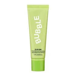 Bubble Skincare Plus One Tinted Mineral - SPF 40 - 1.7 fl oz: Aluminum-Free Cream, Vegan, Non-Toxic, Face Sunscreen