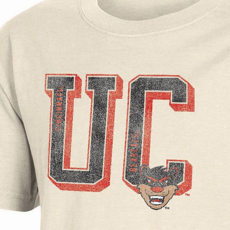 slide 3 of 3, NCAA Cincinnati Bearcats Boys' Sand T-Shirt - XL: Cotton Crew Neck Jersey, 1 ct