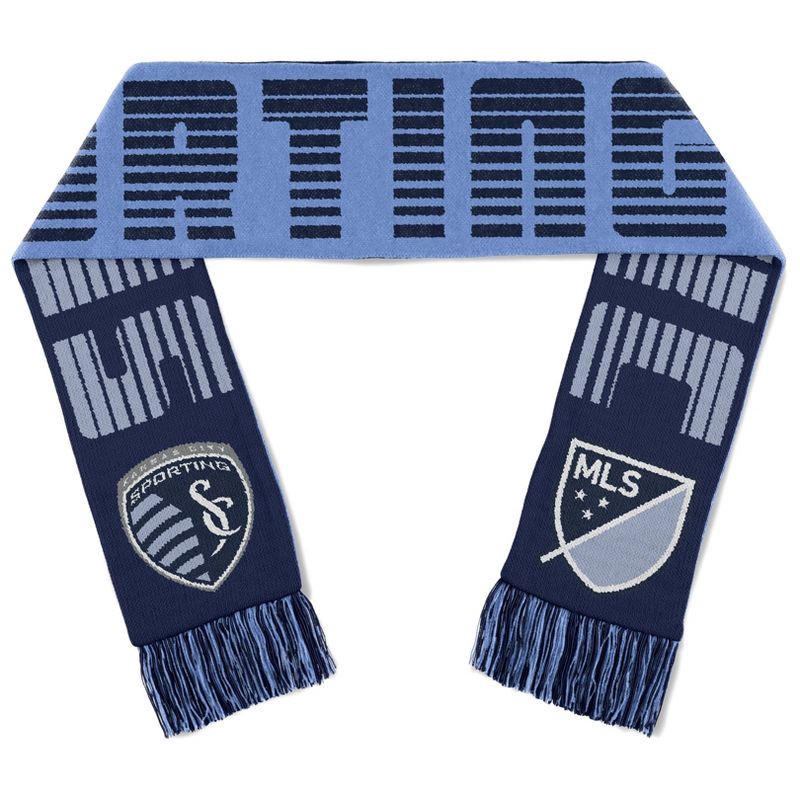 slide 2 of 3, MLS Sporting KC Men's Scarf - One Size: Acrylic, Tagless, Solid Pattern, 1 ct