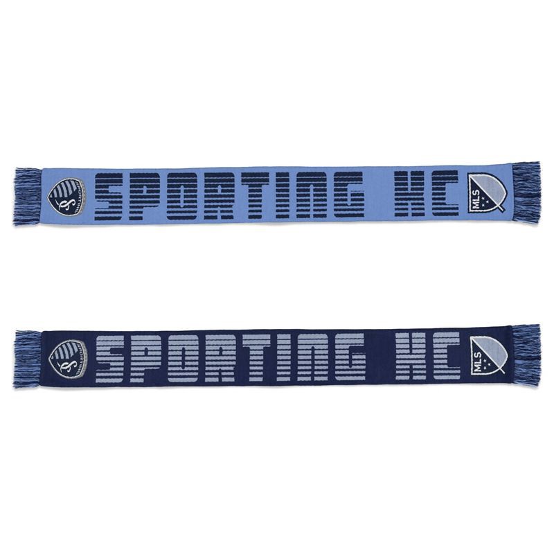 slide 3 of 3, MLS Sporting KC Men's Scarf - One Size: Acrylic, Tagless, Solid Pattern, 1 ct