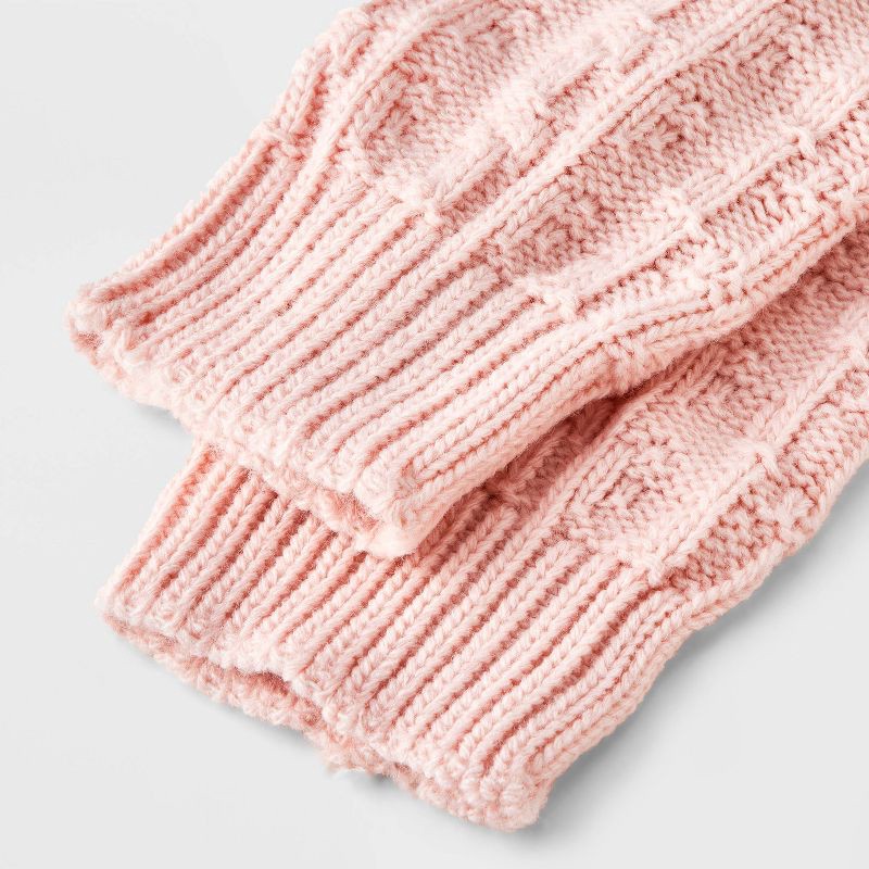 slide 3 of 3, Kids' Dance Leg Warmers - Cat & Jack™ Pink One Size, 1 ct