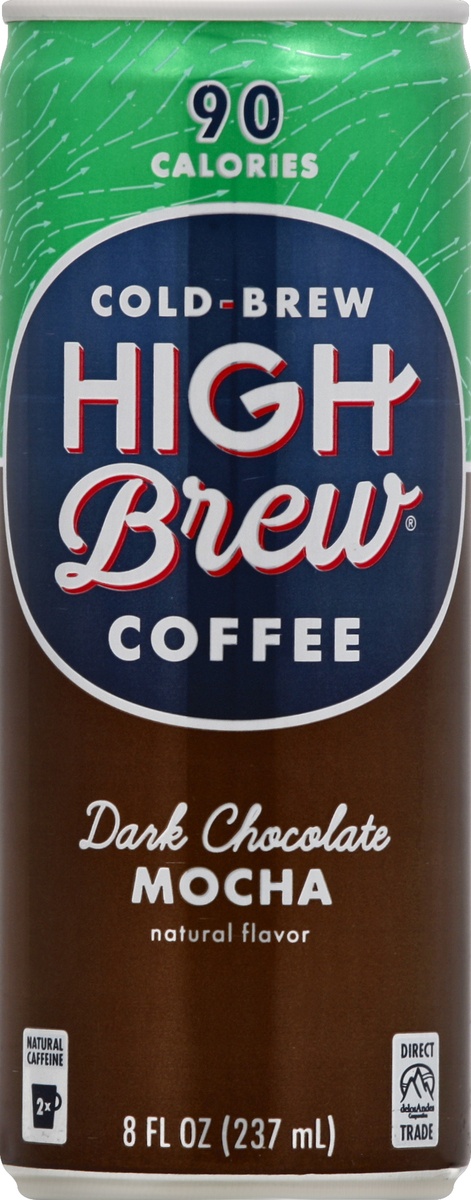 slide 4 of 5, High Brew Coffee Dark Chocolate Mocha, 8 oz