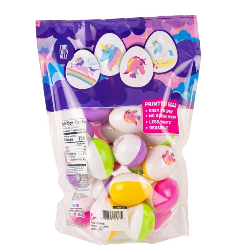 slide 2 of 6, Galerie Easter Printed Unicorn Egg Bag With Jelly Beans - 1.76oz, 1.76 oz