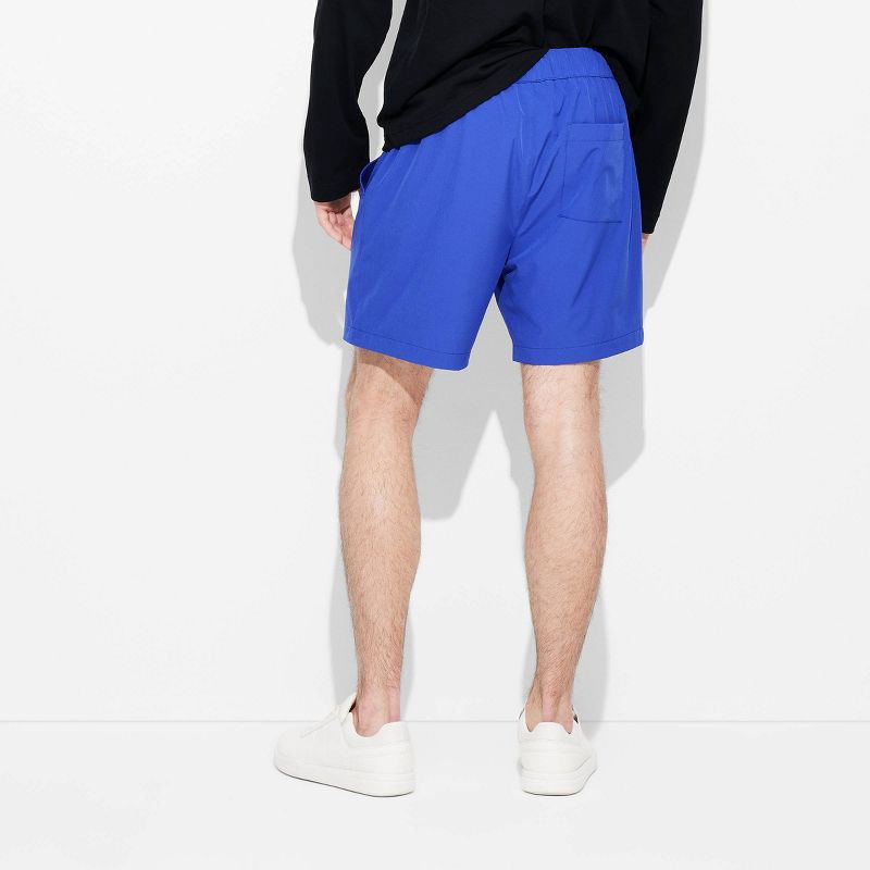slide 3 of 3, Men's 6" Woven Nylon Pull-On Shorts - Original Use™ Blue XL: Midweight, Stretch, Above Knee, 1 ct