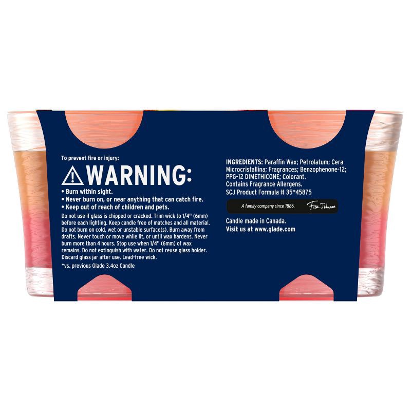slide 3 of 12, Glade Scented Candles - Hawaiian Breeze and Vanilla Passion Fruit - 4.08oz/2ct, 4.08 oz, 2 ct