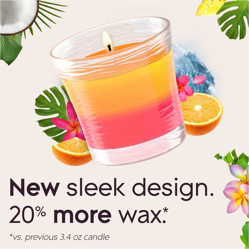 slide 5 of 14, Glade Scented Candles - Coastal Sunshine Citrus and Exotic Tropical Blossom - 4.08oz/2ct, 4.08 oz, 2 ct