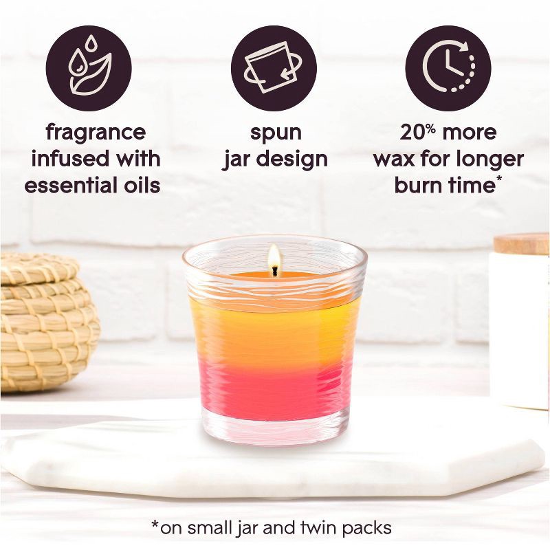 slide 7 of 14, Glade Scented Candles - Coastal Sunshine Citrus and Exotic Tropical Blossom - 4.08oz/2ct, 4.08 oz, 2 ct