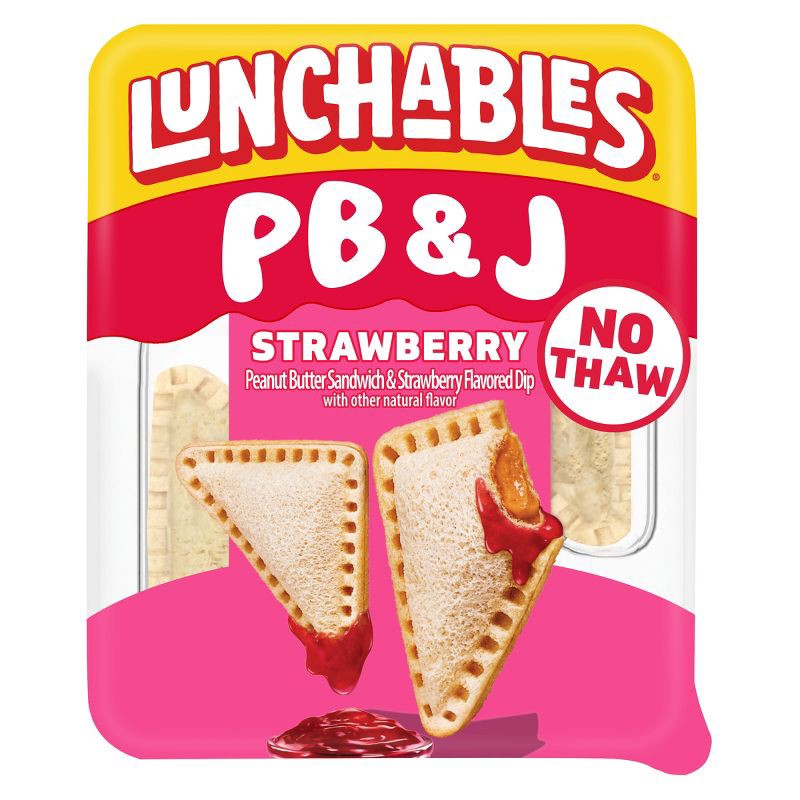 slide 1 of 9, Lunchables Peanut Butter and Jelly Sandwich Strawberry - 2.27oz, 2.27 oz