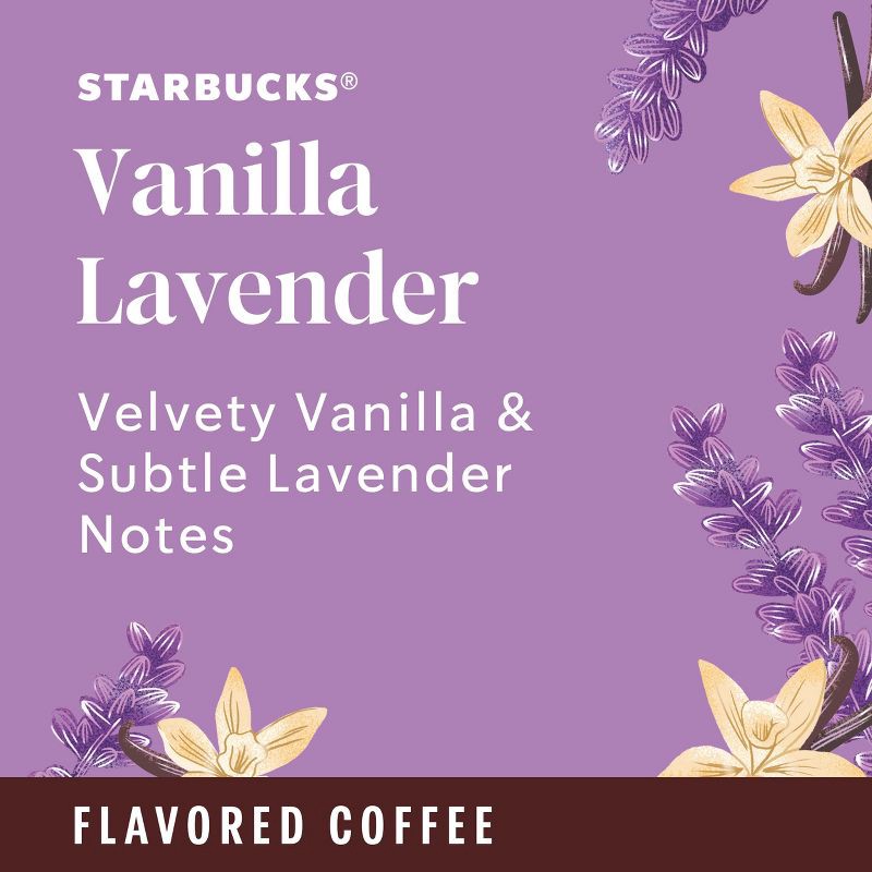 slide 4 of 9, Starbucks Lavender Vanilla Ground Coffee - 11oz, 11 oz
