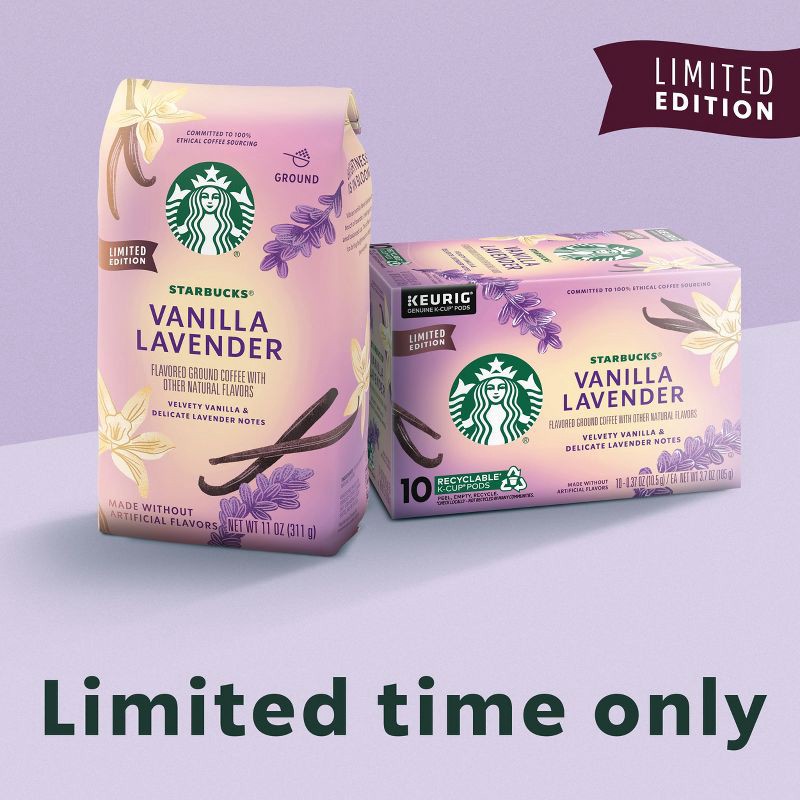 slide 6 of 9, Starbucks Lavender Vanilla Ground Coffee - 11oz, 11 oz