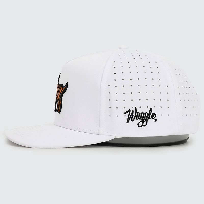 slide 3 of 6, Waggle The Goat Hat - White: Back Snap Adjustable Baseball Cap, 1 ct