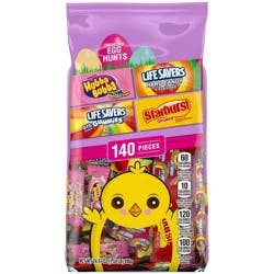 Mars Skittles, Starburst, Life Savers & Hubba Bubba Easter Candy Basket Stuffers - 24.57oz/140ct