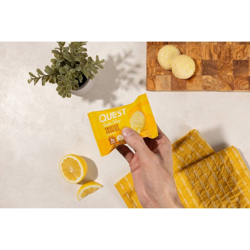 slide 2 of 4, Quest Nutrition Frosted Cookies Protein Bars - Lemon Cake - 8pk, 8 ct