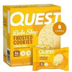 Quest Nutrition Frosted Cookies Protein Bars - Lemon Cake - 8pk
