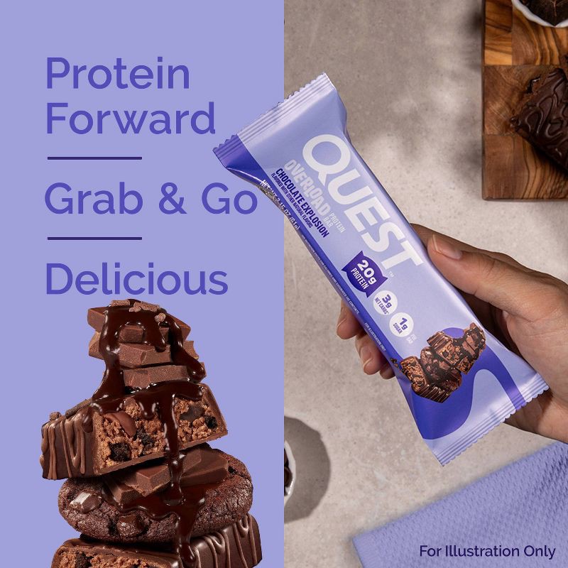 slide 5 of 6, Quest Nutrition Overload Bar - Chocolate Explosion - 4ct, 4 ct