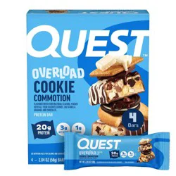 Quest Nutrition Overload Bar - Cookie Commotion - 4ct
