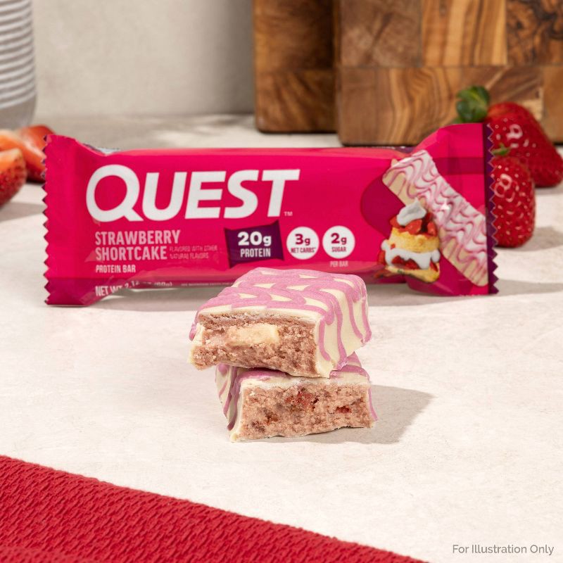 slide 4 of 7, Quest Nutrition Strawberry Shortcake Protein Bars - 4pk, 4 ct