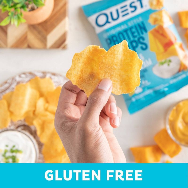 slide 5 of 6, Quest Nutrition Protein Chips - Cheddar & Sour Cream - 4ct, 4 ct