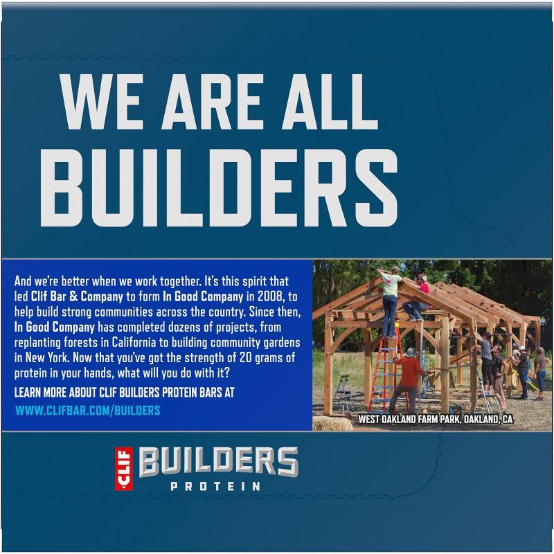 slide 2 of 13, CLIF Builder's Oreo Plant-Based Soy Protein Bars - 20g Protein - 6ct, 6 ct
