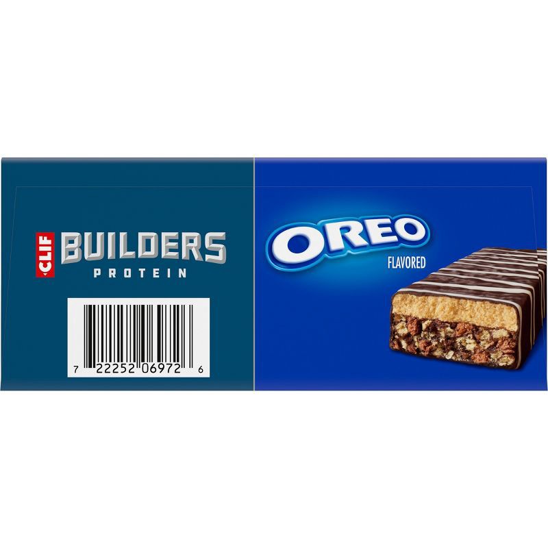 slide 12 of 13, CLIF Builder's Oreo Plant-Based Soy Protein Bars - 20g Protein - 6ct, 6 ct