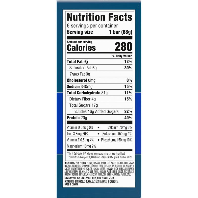slide 11 of 13, CLIF Builder's Oreo Plant-Based Soy Protein Bars - 20g Protein - 6ct, 6 ct