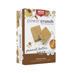 Power Crunch Peanut Butter Honey Whey Protein Energy Bars - 13g Protein - 5ct