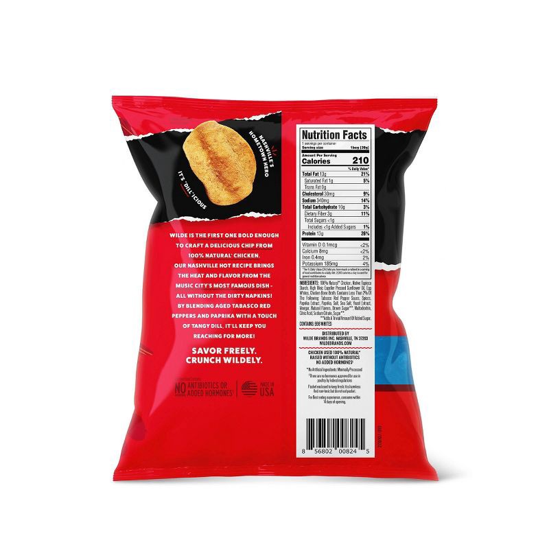 slide 4 of 4, WILDE 13g Protein Chips - Nashville Hot - 4ct, 13 gram, 4 ct