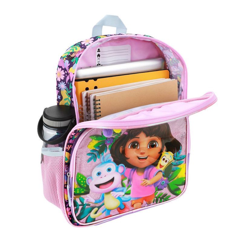 slide 4 of 5, Dora Kids' 16" Backpack - Purple, 1 ct
